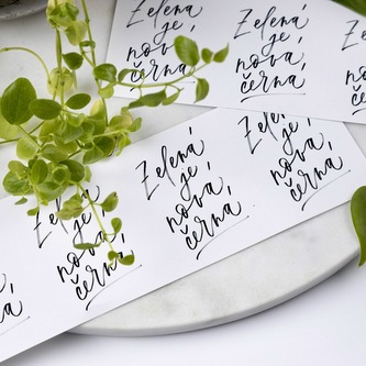 Be Nice Samolepky Zelená je nová černá