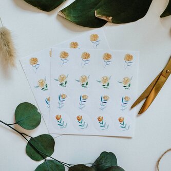 Be Nice Samolepky Pivoňka