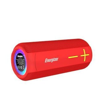 Reproduktor a power banka "BTS161", červená, přenosný, Bluetooth 5.0, vodotěsný, ENERGIZER BTS161-R