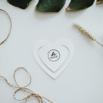 Be Nice Záložka srdce