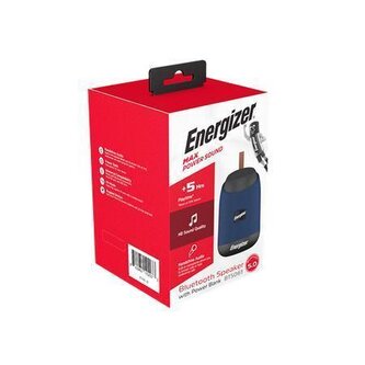 Reproduktor a power banka "BTS061", modrá, přenosný, Bluetooth 5.0, ENERGIZER BTS061-BL