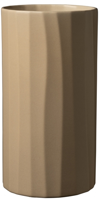 Keramická váza Umea Pure 21x11 cm béžová matná