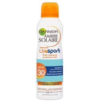 Garnier Ambre Solaire Opalovací přípravek na tělo UV Sport Protection Mist SPF30 200 ml pro ženy