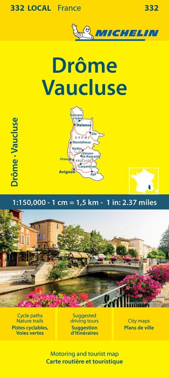 Drome  Vaucluse - Michelin Local Map 332