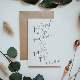 Be Nice EKO Přání Milovat a být milován - bílé