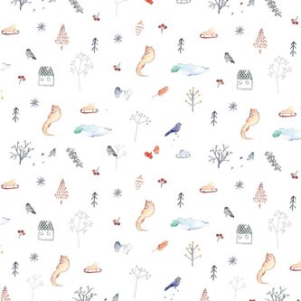 Be Nice Poetický vánoční balicí papír velký - 3 ks