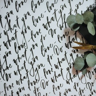 Balicí papír Písmo velký světlý - 3 ks