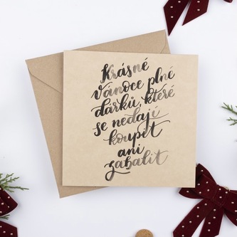 Be Nice vánoční přání - Krásné Vánoce plné dárků