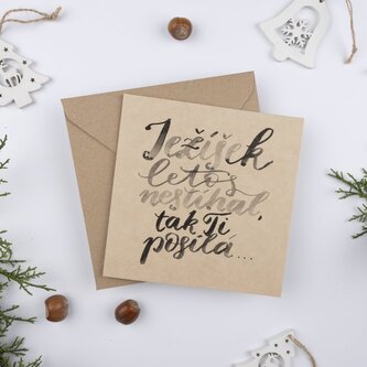 Be Nice vánoční přání nejen na peníze - Ježíšek letos nestíhal