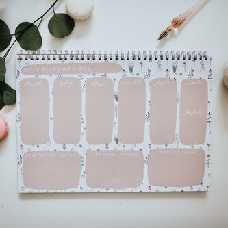 Be Nice EKO Týdenní plánovač A4 - bílý