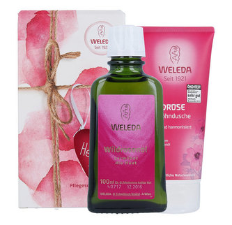 Weleda Wild Rose krémový sprchový gel 200 ml + tělové mléko 100 ml