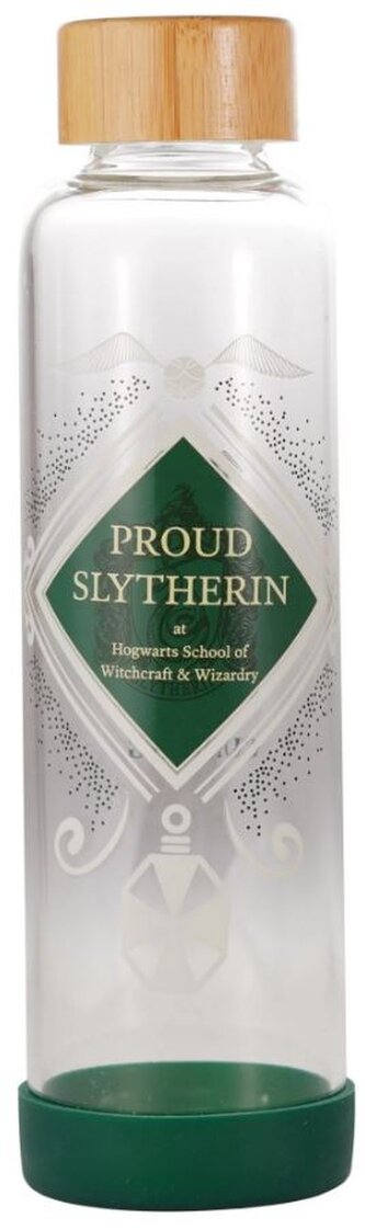 Skleněná láhev na pití Harry Potter: Hrdost Zmijozelu (objem 500 ml)