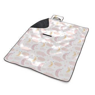 Plážová deka Měsíčky a obláčky : 200x140 cm