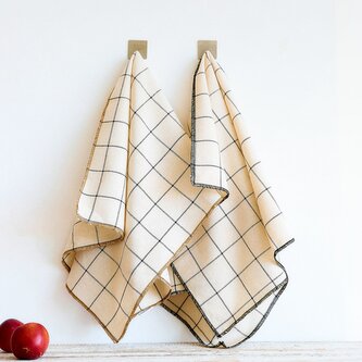 Sada kuchyňských utěrek 100% bavlna | GRILL | kostkované | 2* 45x65 cm | 888989 Homla Cena za 2 kusy