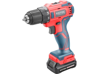 EXTOL PREMIUM vrtací šroubovák aku, BRUSHLESS, 12V Li-ion, 2Ah
