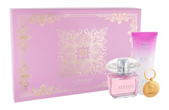 Versace Bright Crystal toaletní voda 90 ml + tělové mléko 100 ml + klíčenka