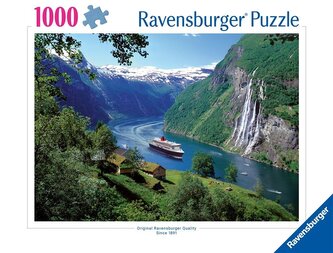 Puzzle 1000 Fiord w Norwegii Puzzle 1000 Fiord w Norwegii