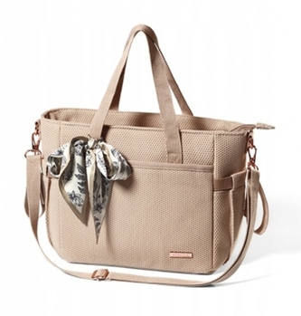 Stylová taška ke kočárku Carmen, béžová