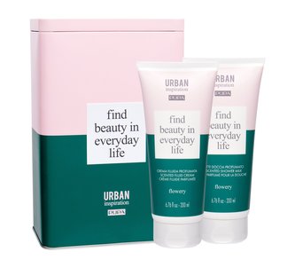 Pupa Urban Inspiration sprchové mléko 200 ml + tělový krém 200 ml + plechová dóza
