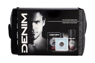 Denim Black voda po holení 100 ml + deodorant 150 ml + kosmetická taška