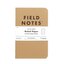 Field Notes FN-02 Original Kraft Ruled poznámkový blok s riadkovaním v 3-balení