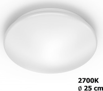 Moire SVÍTIDLO STROPNÍ LED 10W 1000lm 2700K, bílá