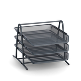 ZELLER Odkladač drátěný černý 35,5x29,5x27cm