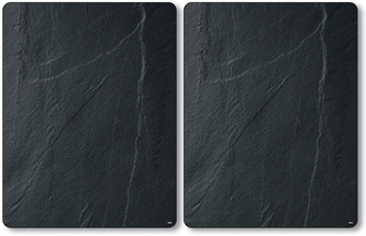 KESPER Multifunkční skleněná deska 2 ks, motiv Kámen