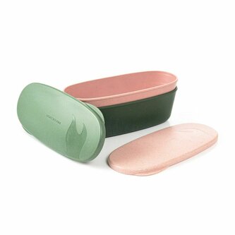 2404111313 Light My Fire SnapBox oval 2-pack sandygreen/dustypink