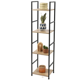 DOCHTMANN Regál policový Colorado, dekor dub, 4 police, kov, 29x23,5x112cm