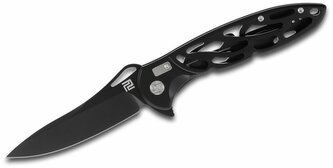 Artisan 1801P-BK Hoverwing vreckový nôž 10 cm, celočierna, celooceľový