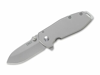 CRKT CR-2492 SQUID™ ASSISTED SILVER malý vreckový nôž s asistenciou 5,6 cm, celooceľový, šedá