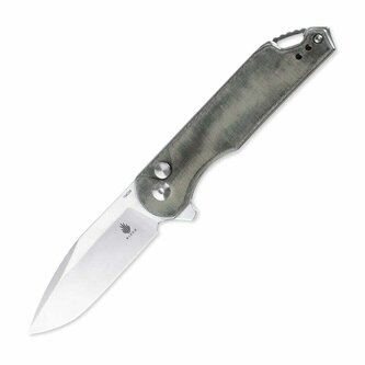 Kizer V3549C1 Assassin Green vreckový nôž 7,6 cm, zelená, Micarta