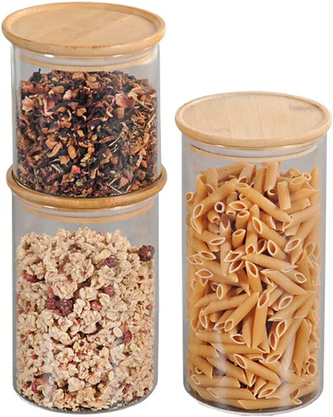 Kesper, Sada tří dóz s víkem a kovovým uzávěrem, 500ml, 800ml, 1200ml.