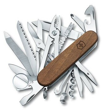 Victorinox 1.6791.63 SwissChamp Wood multifunkčný nôž 91 mm, orechové drevo, 29 funkcií