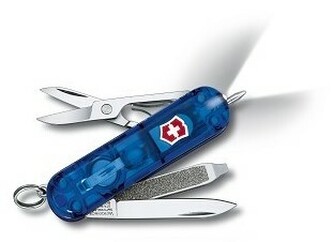 Victorinox 0.6226.T2 Signature Lite Sapphire multifunkčný nôž 58 mm, modrá, LED, 7 funkcií