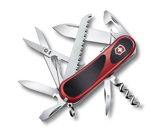 Victorinox 2.3913.SC EvoGrip S17 multifunkčný nôž 85 mm, čierno-červená, 15 funkcií