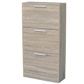 DOCHTMANN Uzavřený botník, dřevěný, vyklápěcí, 63x24x117cm