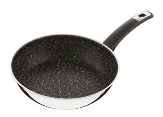 KOLIMAX Pánev 26cm s rukojetí, nízká, GRANITEC, černá