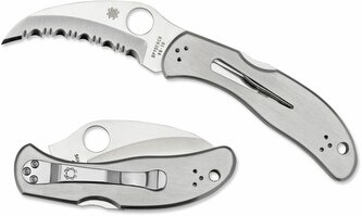 Spyderco C08S Harpy vreckový nôž 7 cm, celooceľový, spona