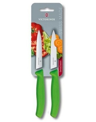 6.7796.L4B Victorinox Swiss Classic paring knife, green, Blister