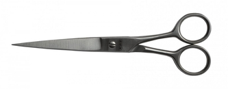 KDS Nůžky holičské 14 cm - černé