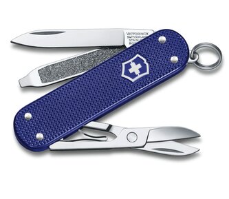 Victorinox 0.6221.222G Classic Colors Alox Night Dive multifunkčný nôž 58 mm, tmavomodrá, 5 funkcií