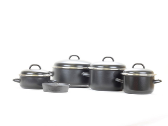 Belis Smaltovaná sada nádobí Lux 5 ks