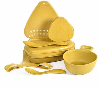 Light My Fire 2418410210 Outdoor MealKit 8-dielna súprava riadu do prírody, žltá