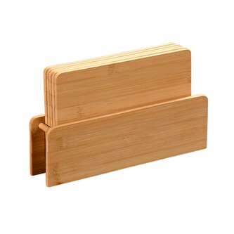 KESPER Sada 5ks prkének ve stojanu, bambus, 29x18x6cm