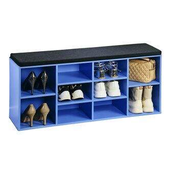 KESPER Botník s lavicí modrý 103,5 x 48 x 29,5 cm