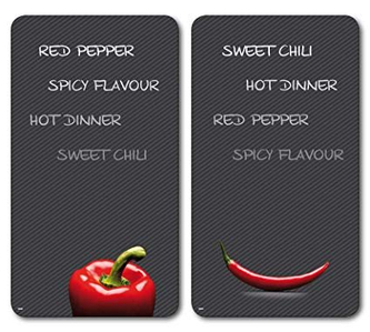 KESPER Multifunkční deska ze skla 2ks