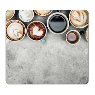 KESPER Multifunkční skleněná deska coffee 56x50x1,4cm