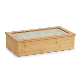 ZELLER Úložný box na čajové sáčky bambus 36x20x9cm